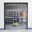 Aleco Clear-Flex II Smooth 6'x7' Strip Door Kit w/ MaxBullet Angle Aluminum Hardware