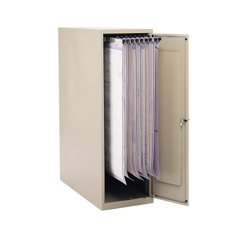 Small Vertical Storage Filing Cabinet for 18" and 24" Hanging Clamps