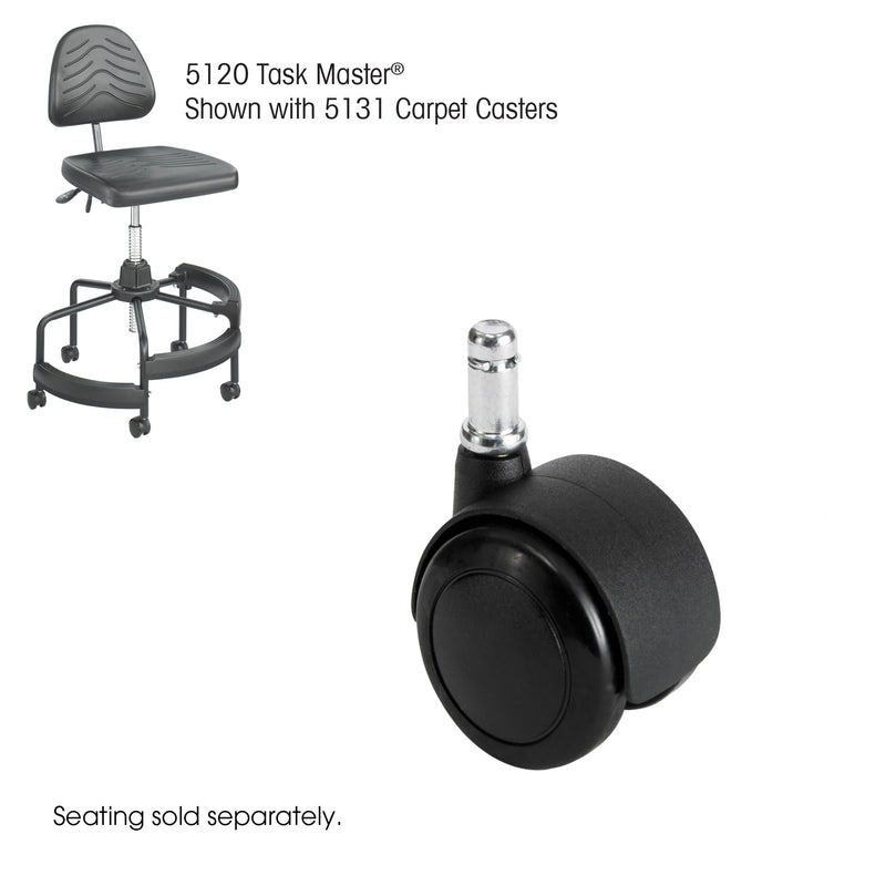 Task Master® Carpet Casters, 2" (Set of 5)