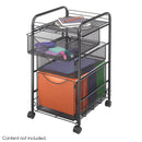 Onyx™ Mesh File Cart with 1 File Drawer and 2 Small Drawers