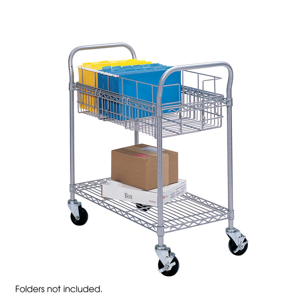 Wire Mail Cart, 24"W