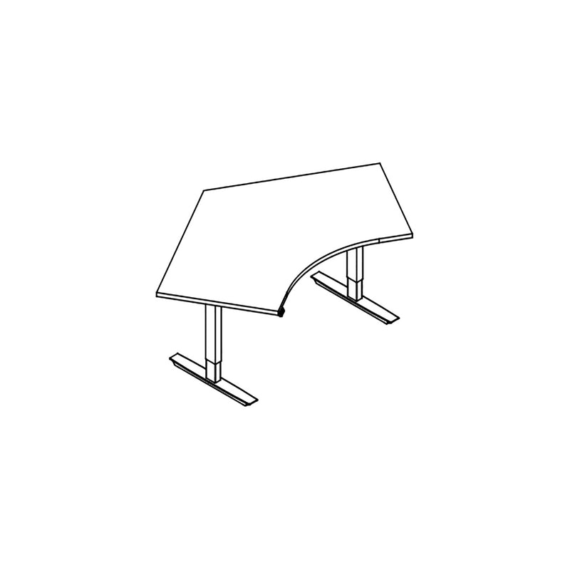 ML Series - 120 Degree Table, 2 Stage, 2 Leg 42 x 30"