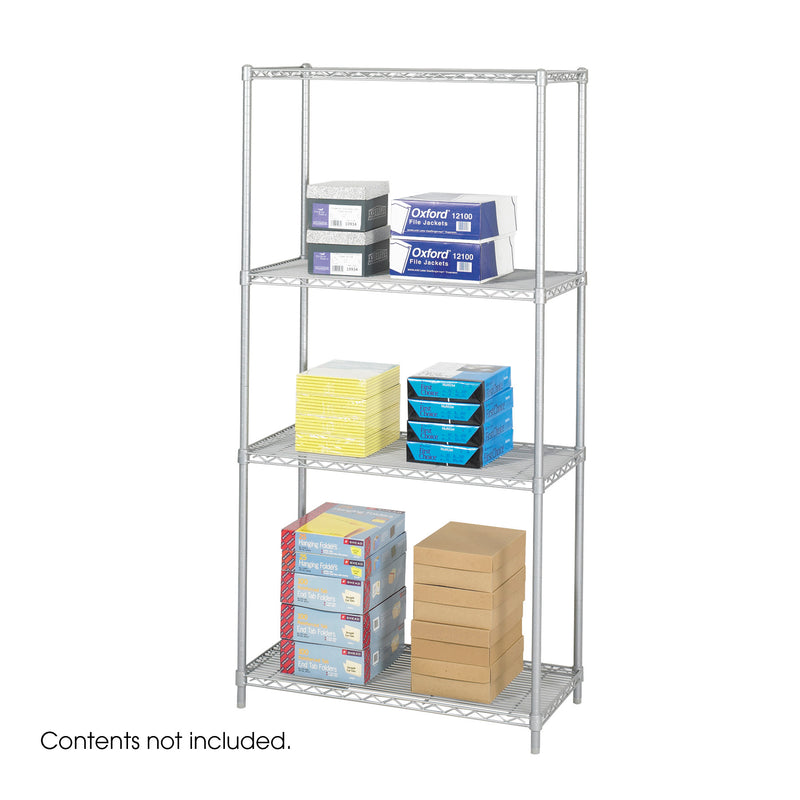 Industrial Wire Shelving Starter Unit, 36 x 18"