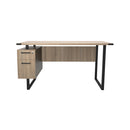 Mirella SOHO Desk with Built-In Pedestal