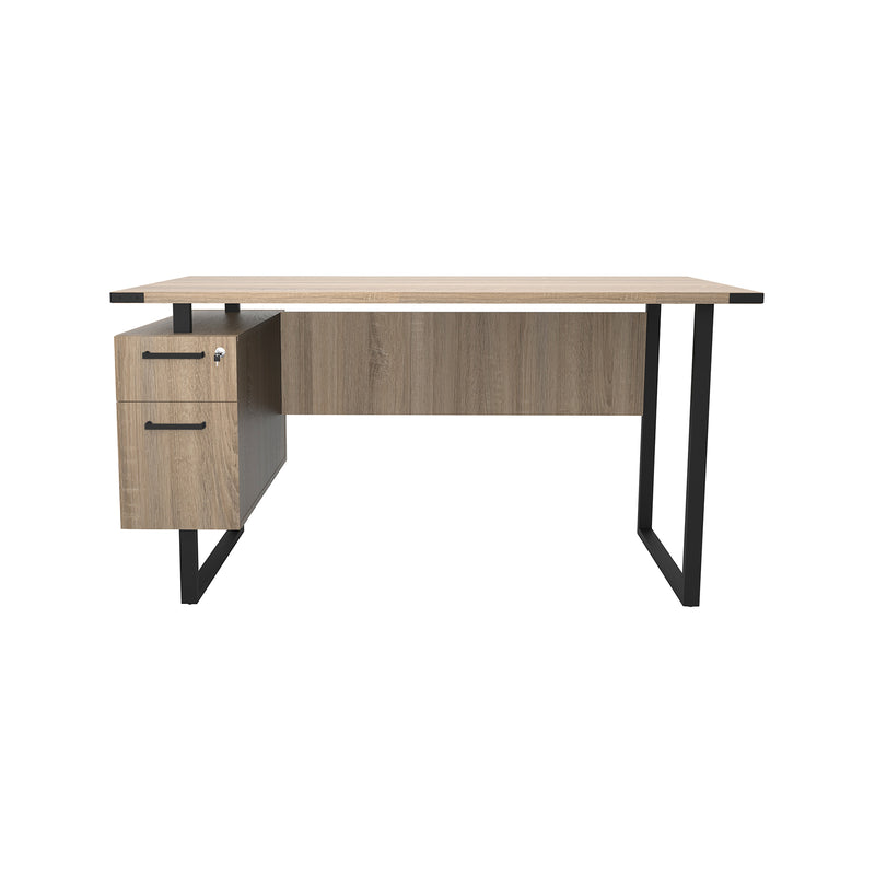 Mirella SOHO Desk with Built-In Pedestal