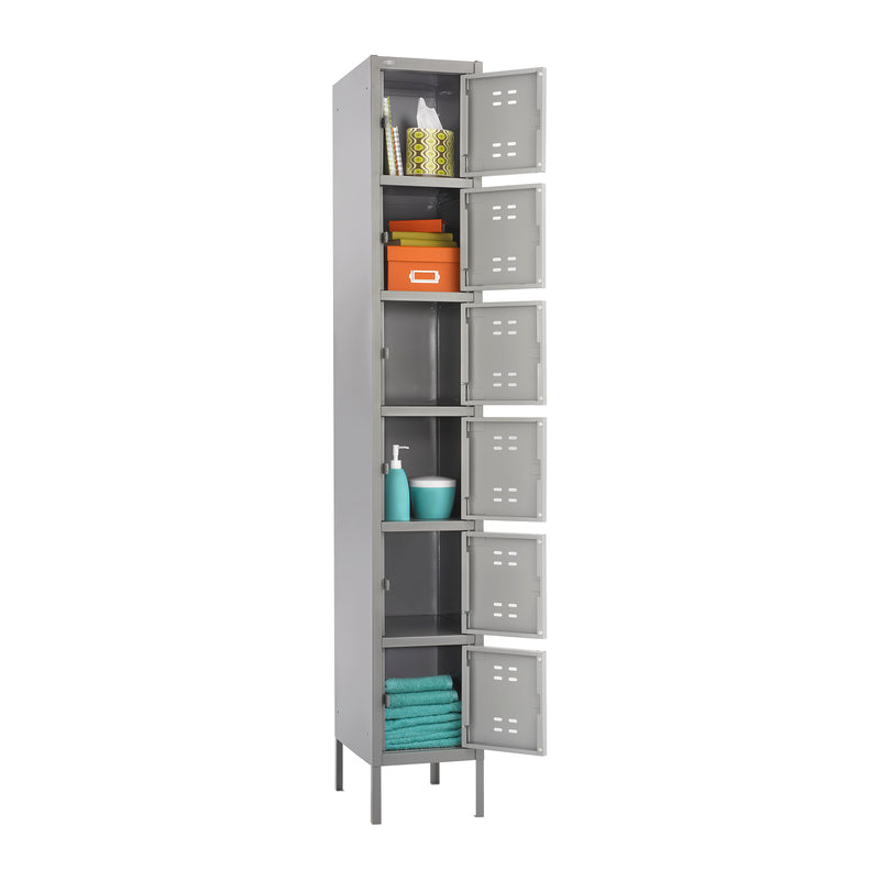 Six Tier Steel Box Locker