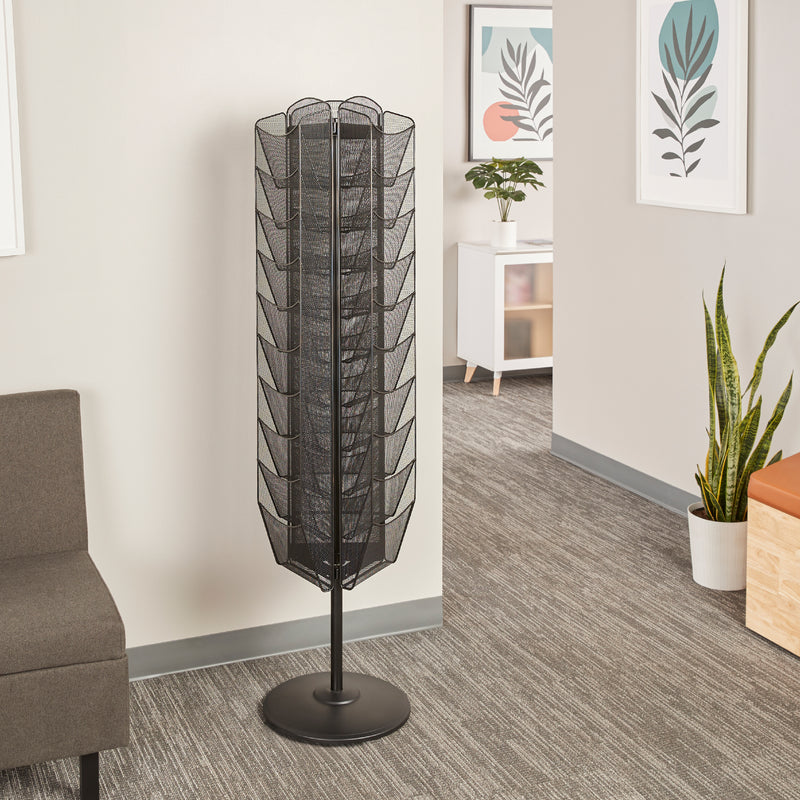 Onyx™ Rotating Mesh Magazine Stand