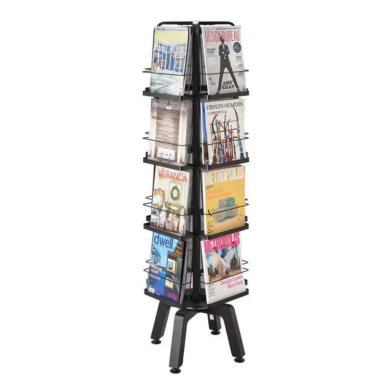 Onyx™ Rotating Magazine Rack - 16 Pocket