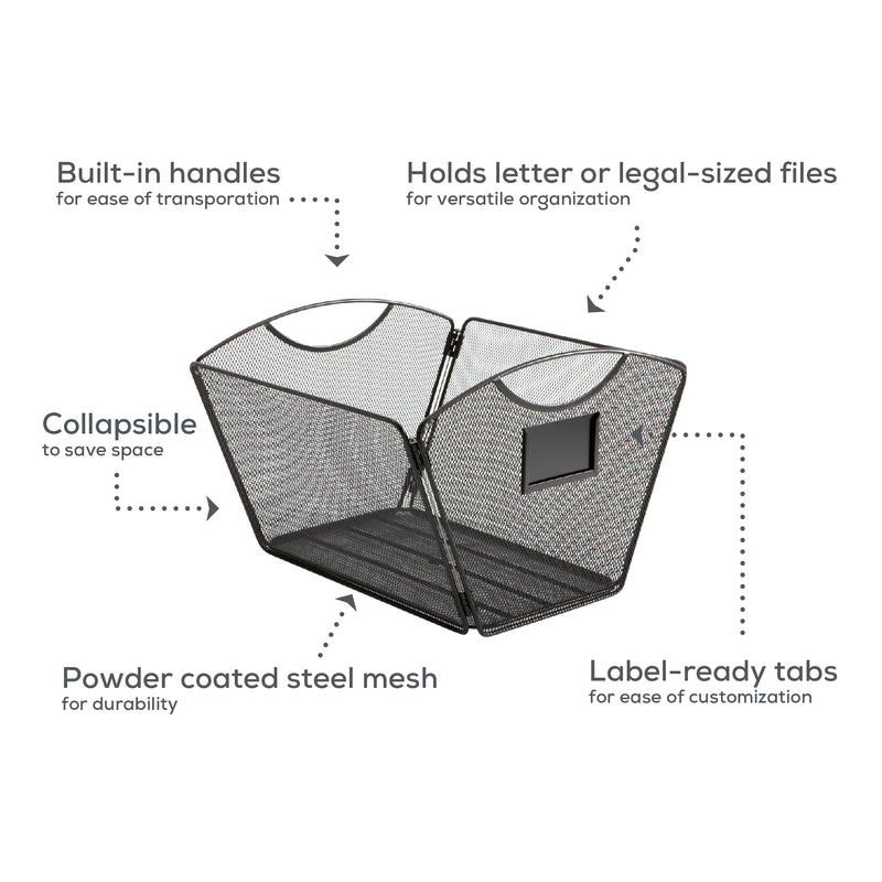 Onyx™ Mesh Desktop Tub File, Letter Size