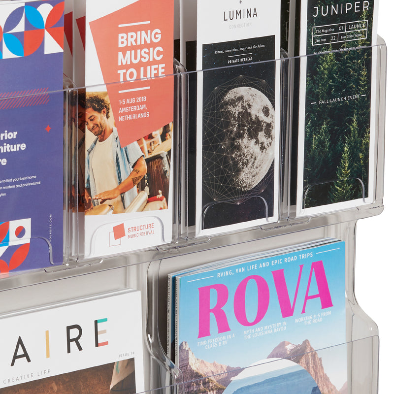 Reveal™ 6 Magazine and 12 Pamphlet Display