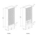 Mailflow System Freestanding Sorter; 36"W x 64 1/2"H; 57 - 3"H x 15"D Pockets