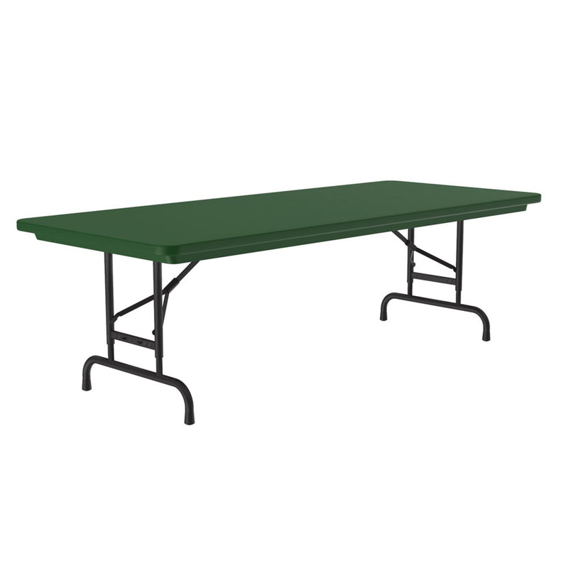 Colorful Blow Mold 72" x 30" Adjustable Height Folding Table