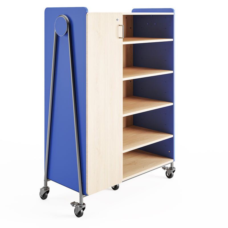 Whiffle Typical 4 Triple 60”, Totes & Double Shelves, Left Double Door