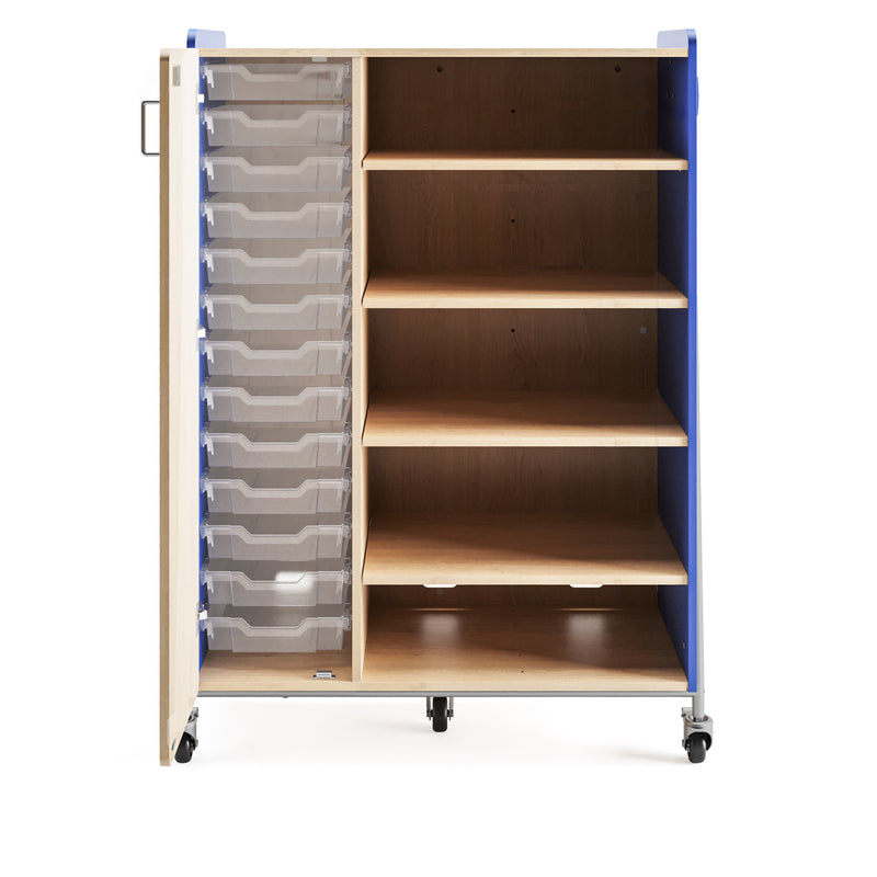 Whiffle Typical 4 Triple 60”, Totes & Double Shelves, Left Double Door