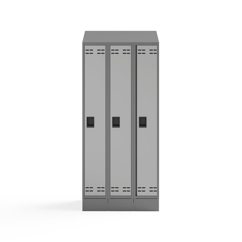 Triple Sloped Metal Locker Hood Addition