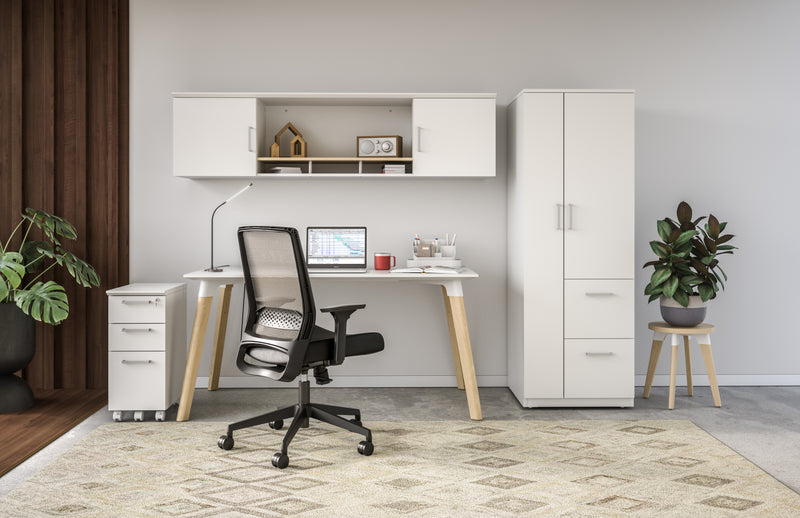 Resi® Desk 30X60 White Wood Leg