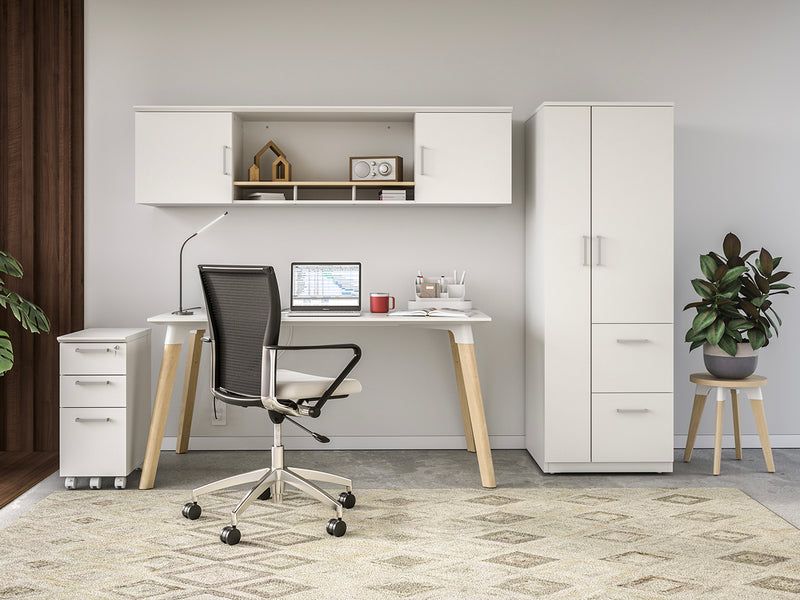 Resi® Desk 30X60 White Wood Leg