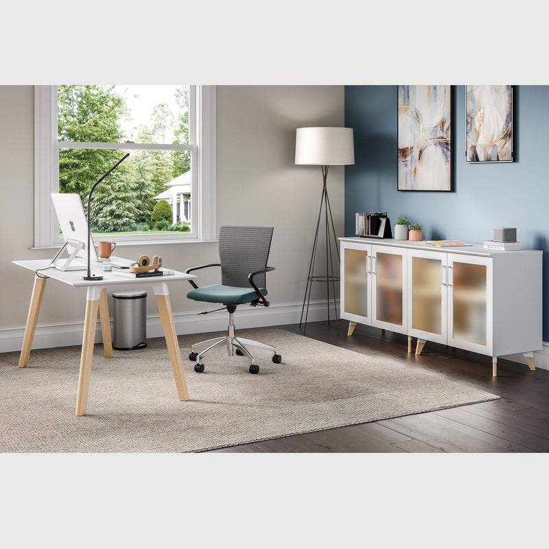 Resi® Desk 30X60 White Wood Leg