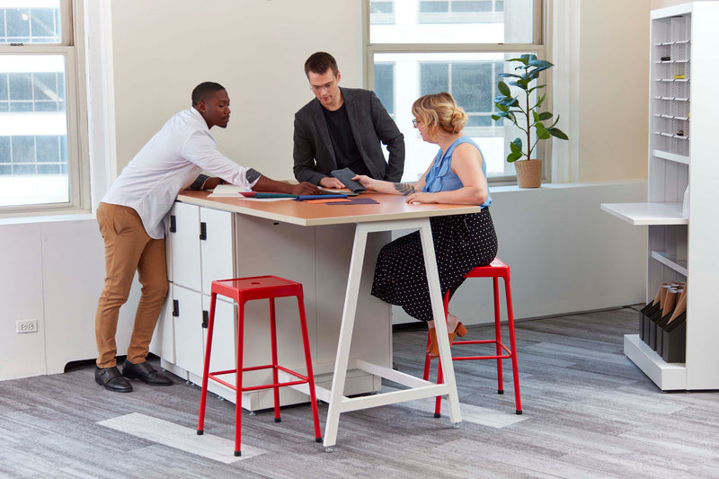 Resi® Storage Bistro-Height Compact Collaborative Workstation