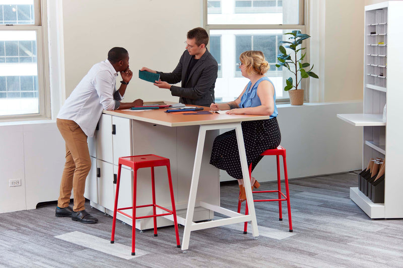 Resi® Storage Bistro-Height Compact Collaborative Workstation