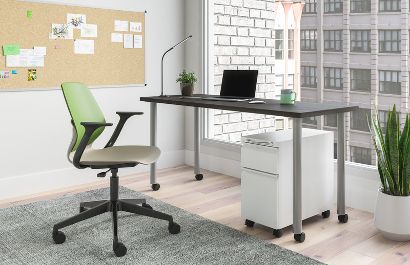 Jurni Multi-Purpose Table with Post Leg and Casters