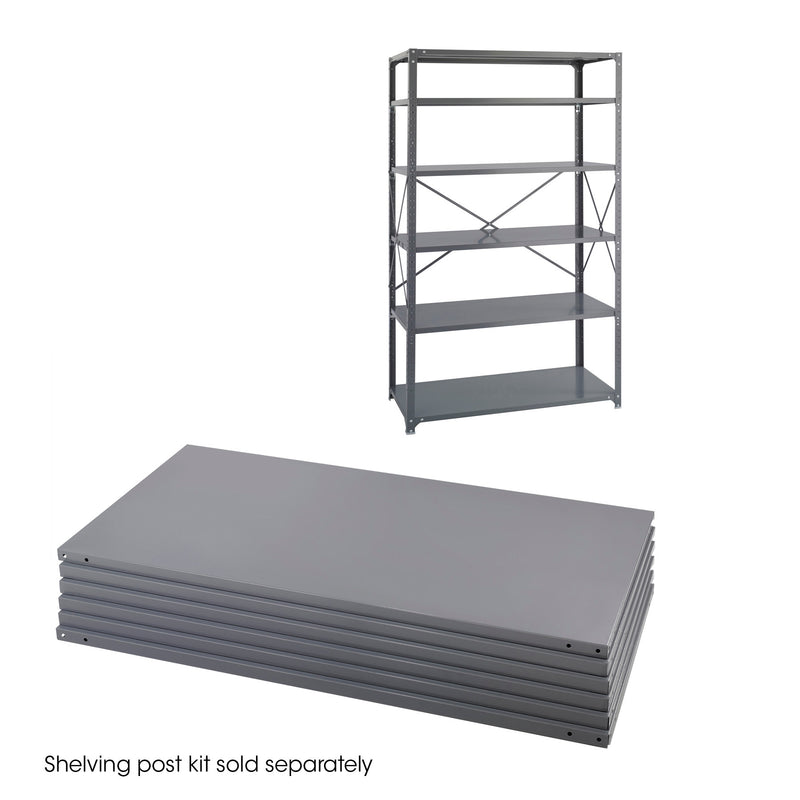 48 x 24 Industrial Steel Shelving 6 Shelf Pack