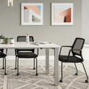 Resi® Desk 30X60 White Wood Leg