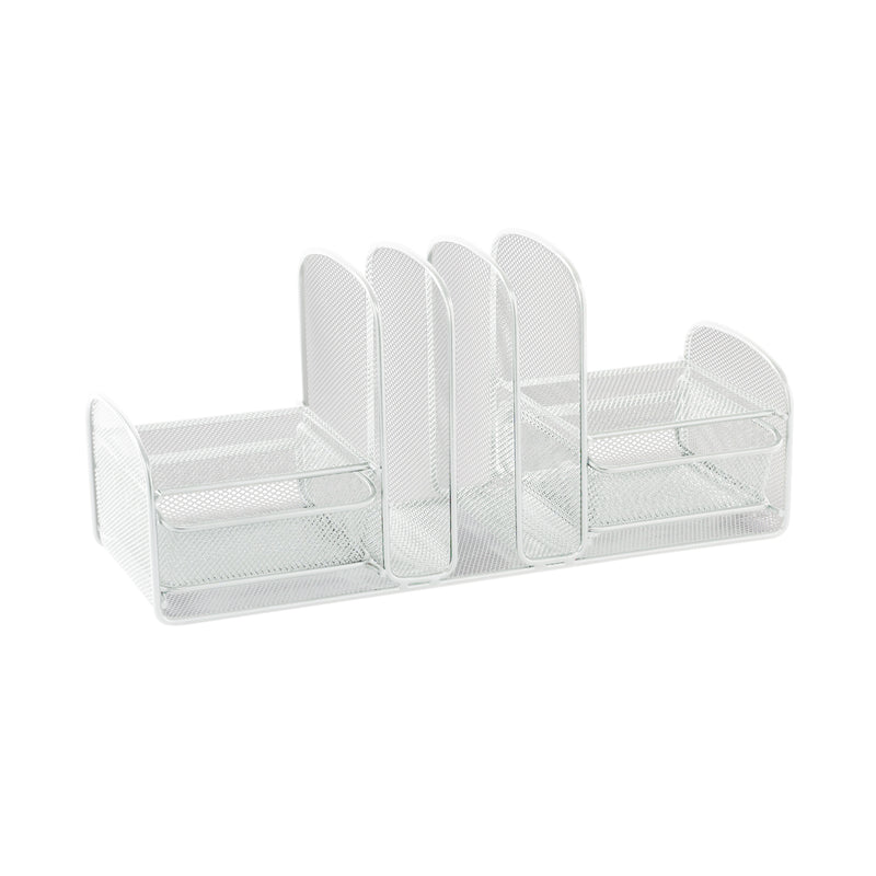 Onyx™ Mesh Desk Organizer Three Upright Sections/Two Baskets