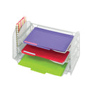 Onyx™ One Upright/Three Horizontal Sections Mesh Desk Organizer