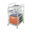 Onyx™ Mesh File Cart with 1 File Drawer and 2 Small Drawers
