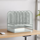 Onyx™ Mesh Desk Organizer 2 Horizontal/6 Upright Sections