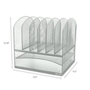 Onyx™ Mesh Desk Organizer 2 Horizontal/6 Upright Sections