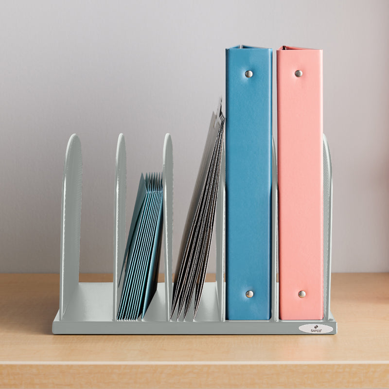 Onyx™ Mesh Desk Organizer 5 Upright Sections