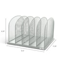 Onyx™ Mesh Desk Organizer 5 Upright Sections