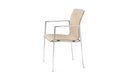Axis Wood Shell Four Leg Chair With Arms