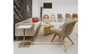 Beyond Chair Upholstered Premium Veneer Shell Wood Legs