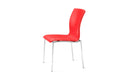 Axis Fully Upholstered Four Leg Chair Armless
