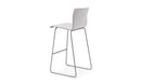 Axis Sled Frame Fully Upholstered Stool Mid Back