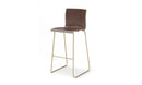 Axis 30 Inch Sled Frame Wood Shell Stool Mid Back