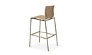 Axis Four Leg Wood Shell Stool Mid Back