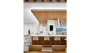 Axis Four Leg Wood Shell Stool With Arms