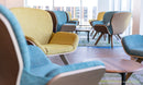Beyond Chair Upholstered Premium Veneer Shell Wood Legs