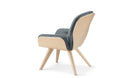 Beyond Chair Tufted Cushion Premium Veneer Shell Wood Legs
