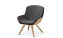 Beyond Chair Channel Stitch Premium Veneer Shell Wood Legs