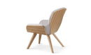 Beyond Chair Channel Stitch Premium Veneer Shell Wood Legs