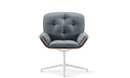 Beyond Chair Tufted Cushion Premium Veneer Shell Four Star Swivel Base
