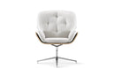 Beyond Chair Tufted Cushion Premium Veneer Shell Four Star Swivel Base