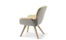 Beyond Chair Fully Upholstered Shell Wood Legs