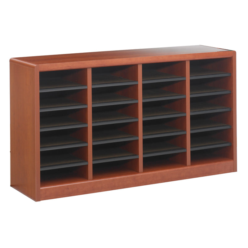 E-Z Stor® Wood Literature Organizer, 24 Compartments