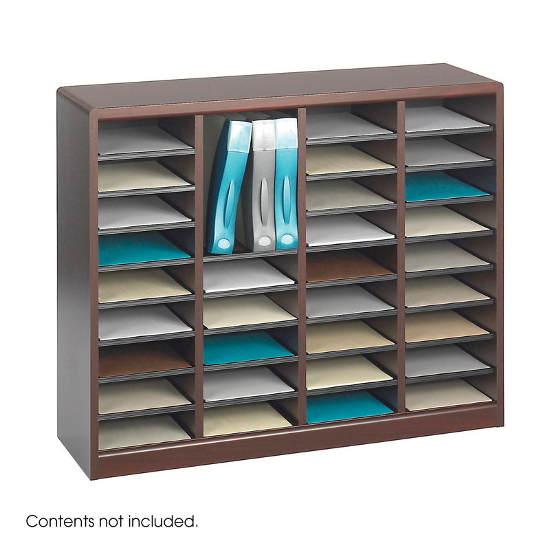 E-Z Stor® Wood Literature Organizer, 36 Compartments